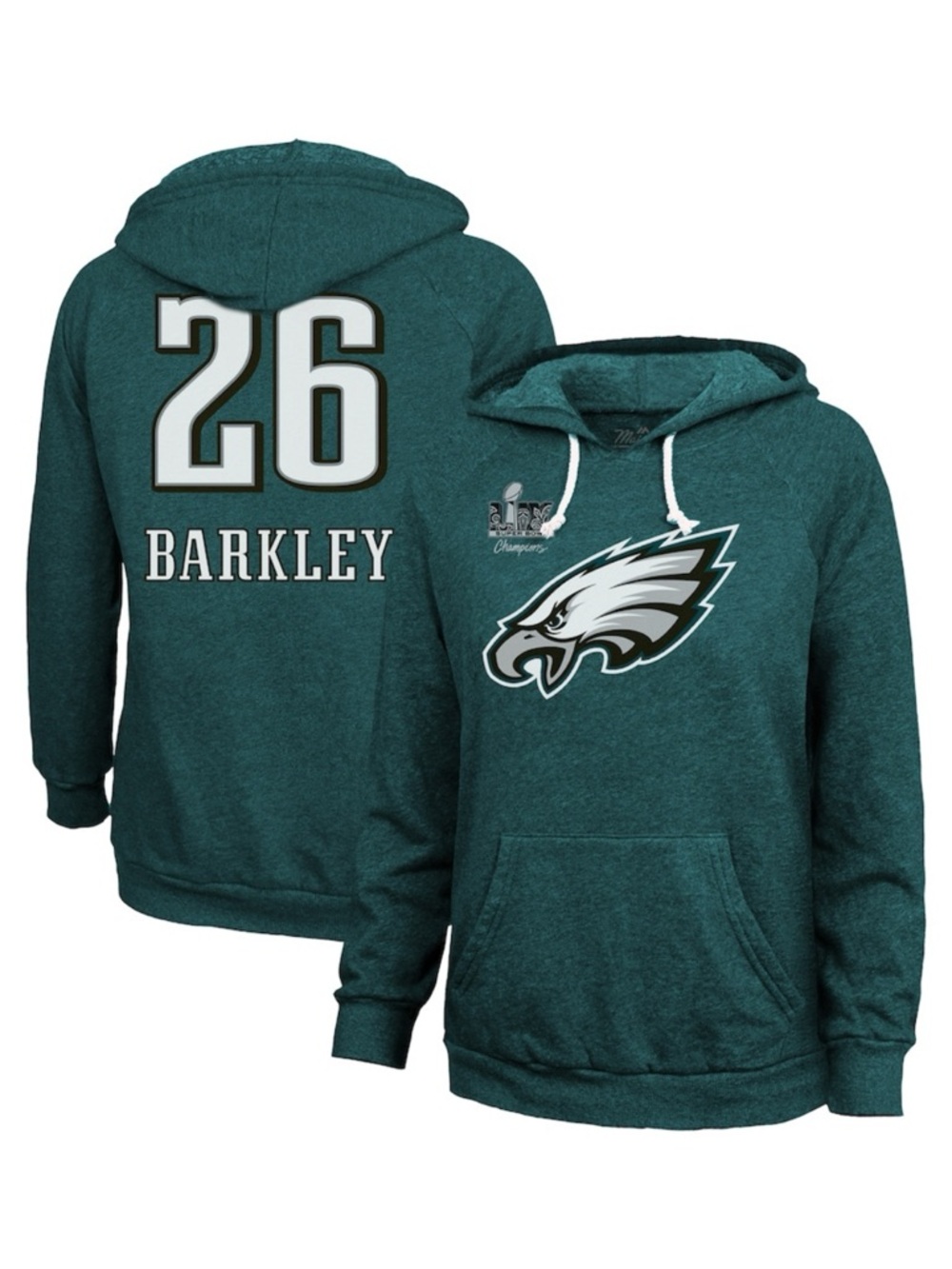 Majestic Threads Saquon Barkley Philadelphia Eagles Super Bowl LIX Hoodie